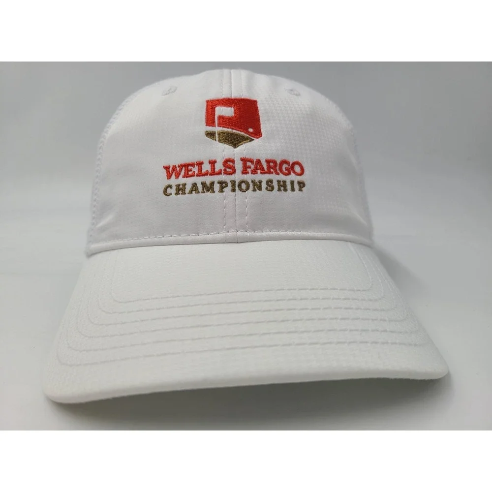 Women Wells Fargo Championship Ahead Adjustable Golf Hat Cap Ladies Fit‎ White